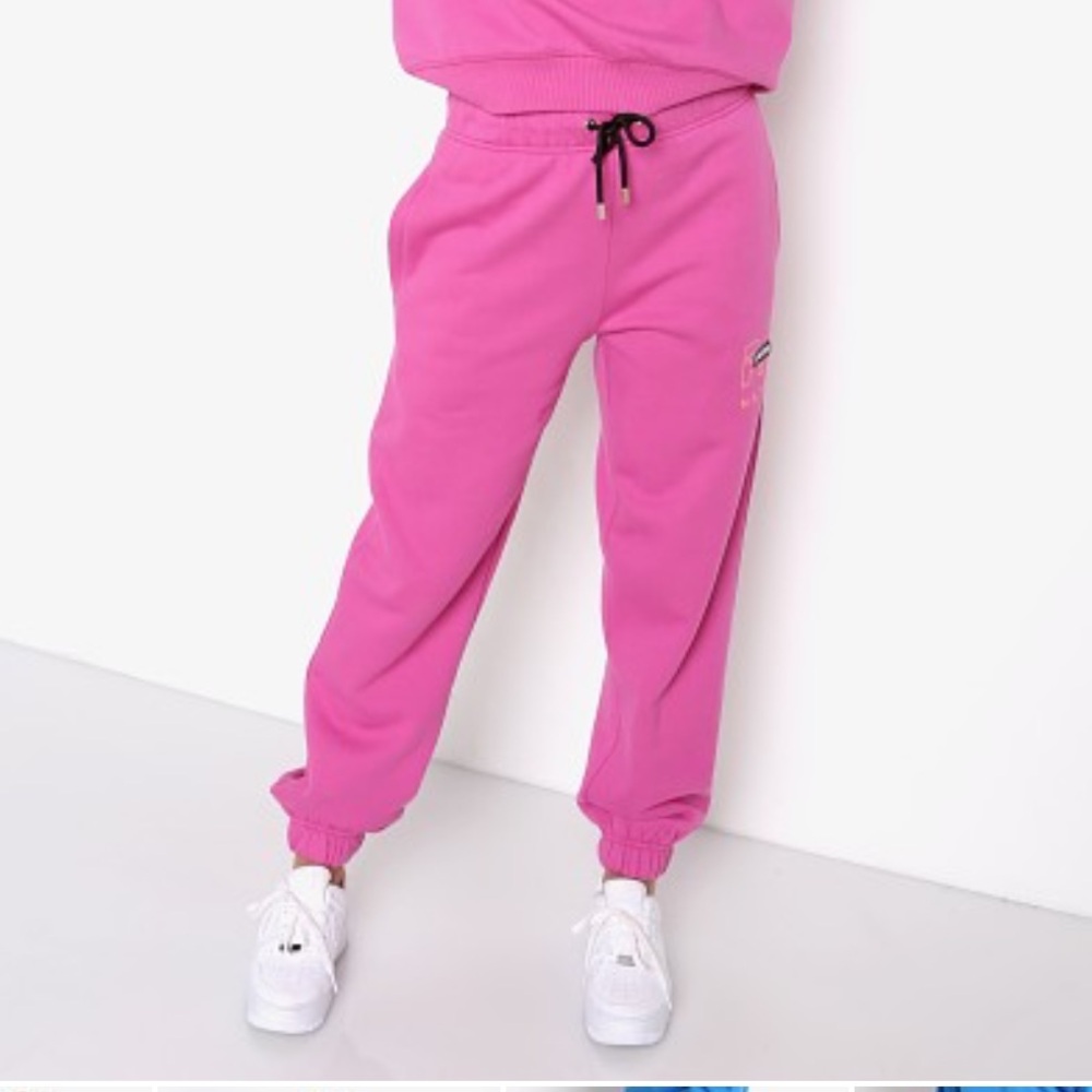 PE NATION Pink Heads Up Track Pants